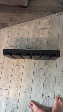 Pottery barn wine rack and shelf