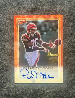2000 Bowman  Football - Peter Warrick  -  Certified Autograph  Rookie Card - Mint