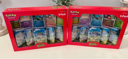 Pokemon TCG Costco Ascended Heroes Mini Tins 5-Pack Brand New sealed