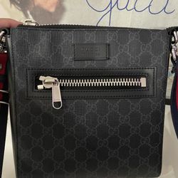 Gucci GG Black small messenger bag 