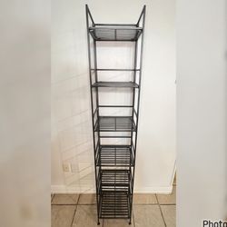 6 SHELF IRON FOLDING TOWER 