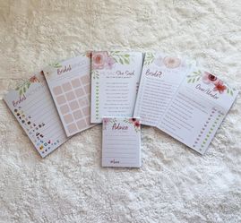 Bridal Engagement Activity Games ($10 each)