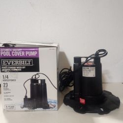 Everbilt 1/4 HP Pool Cover Pump, Like New, Only 4  Are available, Price is For each