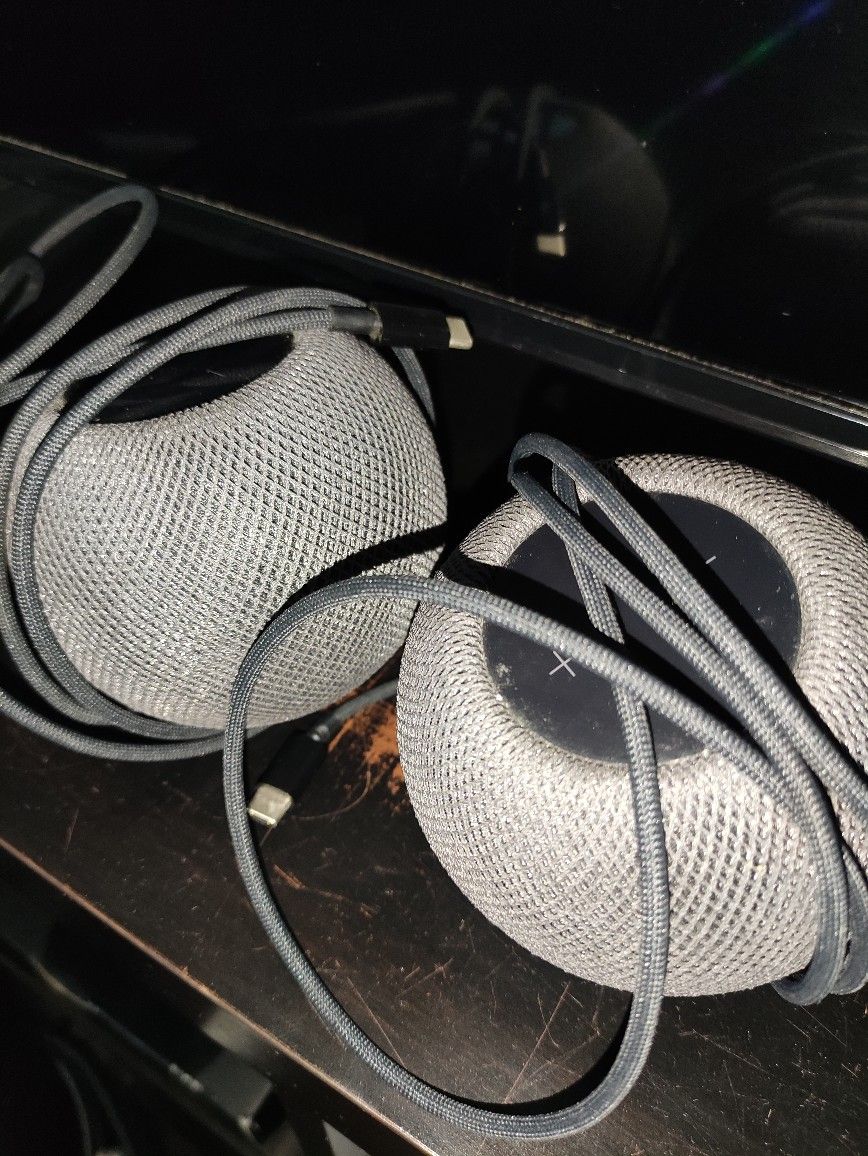 Two Apple Homepods