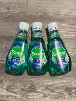 Scope  Outlast Fresh Mint Mouthwash 500Ml $2.50 Each