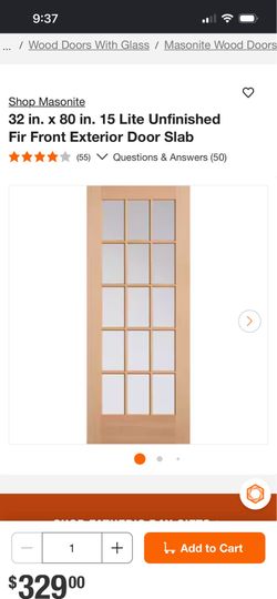 Extrior door slab
