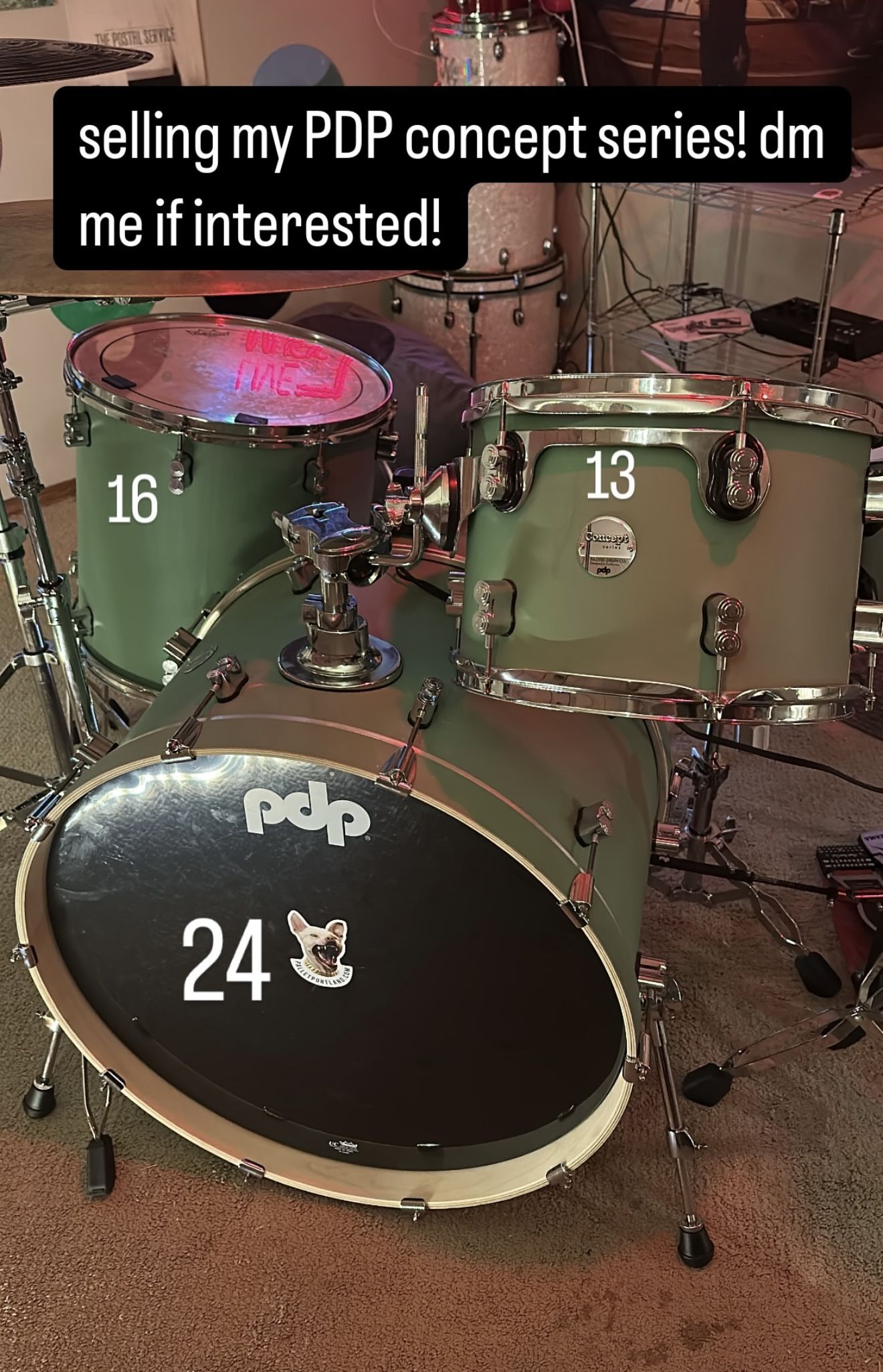 PDP Concept Maple Rock 3-piece shell pack