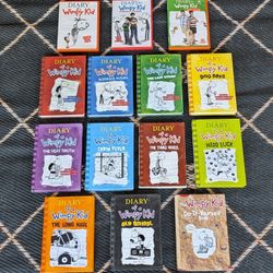 Diary of a Wimpy Kid Book Set 1-10 Hardcover Bundle + 3 DVDs & DIY Book