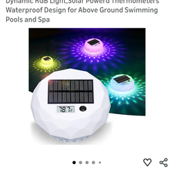 New in box. THERMOMETER FOR YOUR POOL. SEE 👀 ALL PHOTOS AND READ ABOUT IT. PRETTY COOL 😎 TO HAVE . CASH & PICKUP ONLY