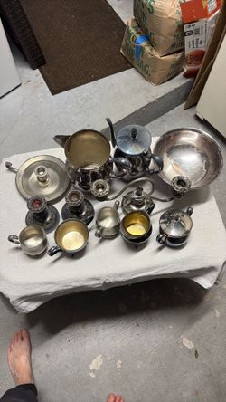 Silver-Plate/Pewter Decor & Serving Pieces