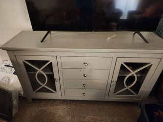 TV Stand Console with Drawers and Cabinets