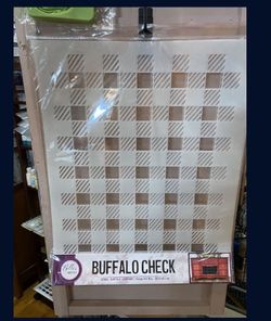 Buffalo Check Furniture And Decor Stencil 