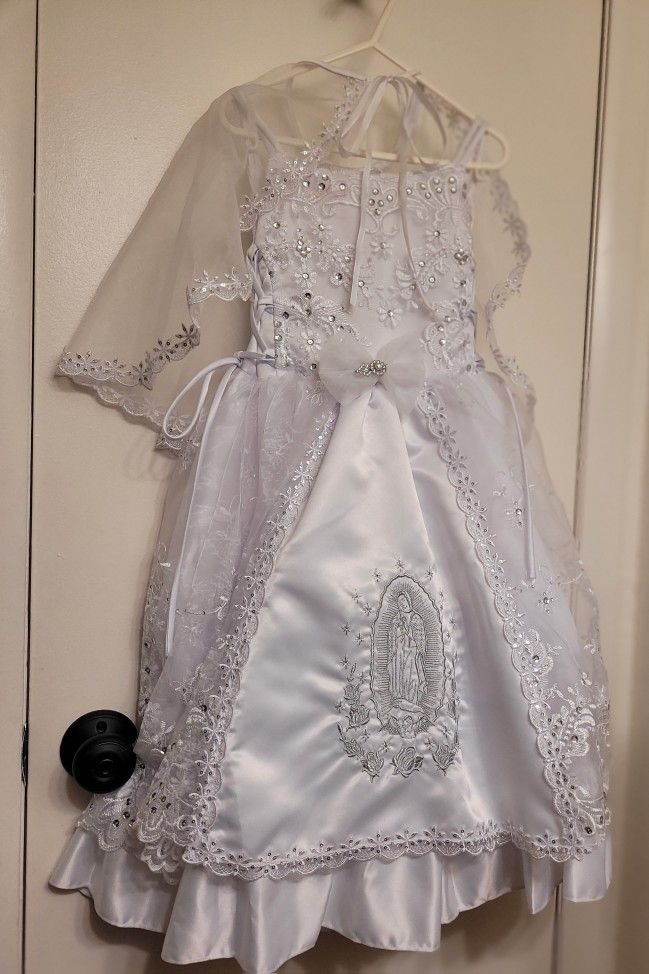 White Christening/baptismal Dress