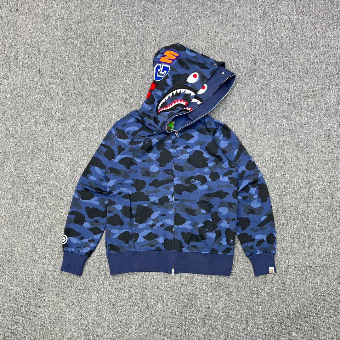 Blue bape hoodie