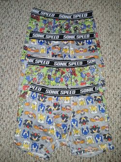 Sonic Boxer Briefs Size 10 Boys