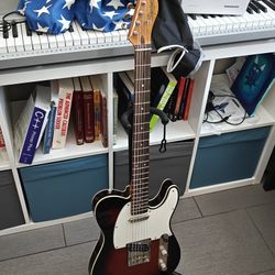 2021 Squier Classic Vibe Baritone Telecaster in Sunburst
