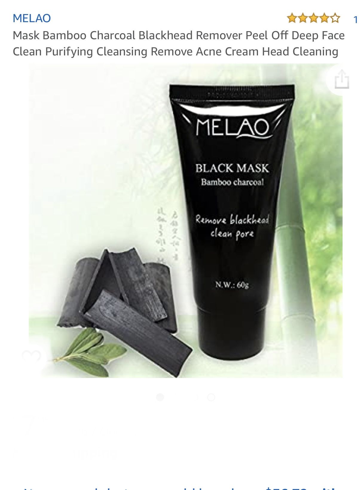 Melo Black face mask