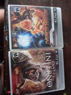 PS3 game metal kombat and Dante's