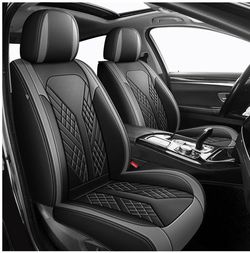 Car Seat Covers Full Set Fit for Toyota Camry 2012 to 2026, Black and Grey