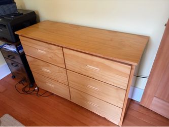 Wooden 6-Drawer Dresser