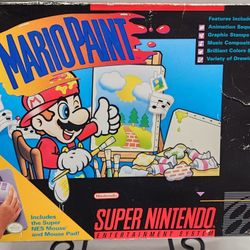 Vintage Original Authentic 1992 Super Nintendo SNES Mario Paint Box 