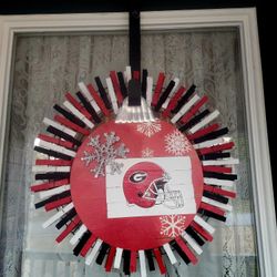 Georgia Bulldog Wreath