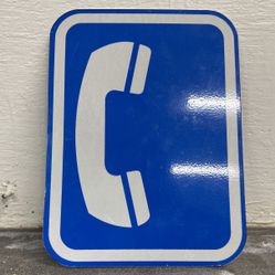 9” X 12” Telephone 1/8” Aluminum Sign Traffic Safety Supply