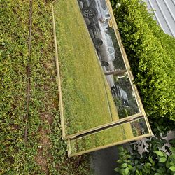 Mirrors rebar cones weights chairs