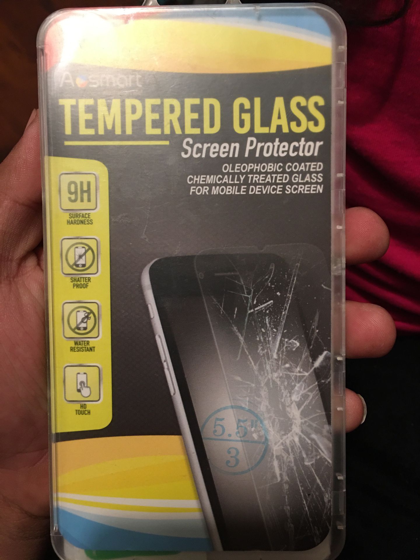 2pack tempered glass for iPhone 6s plus