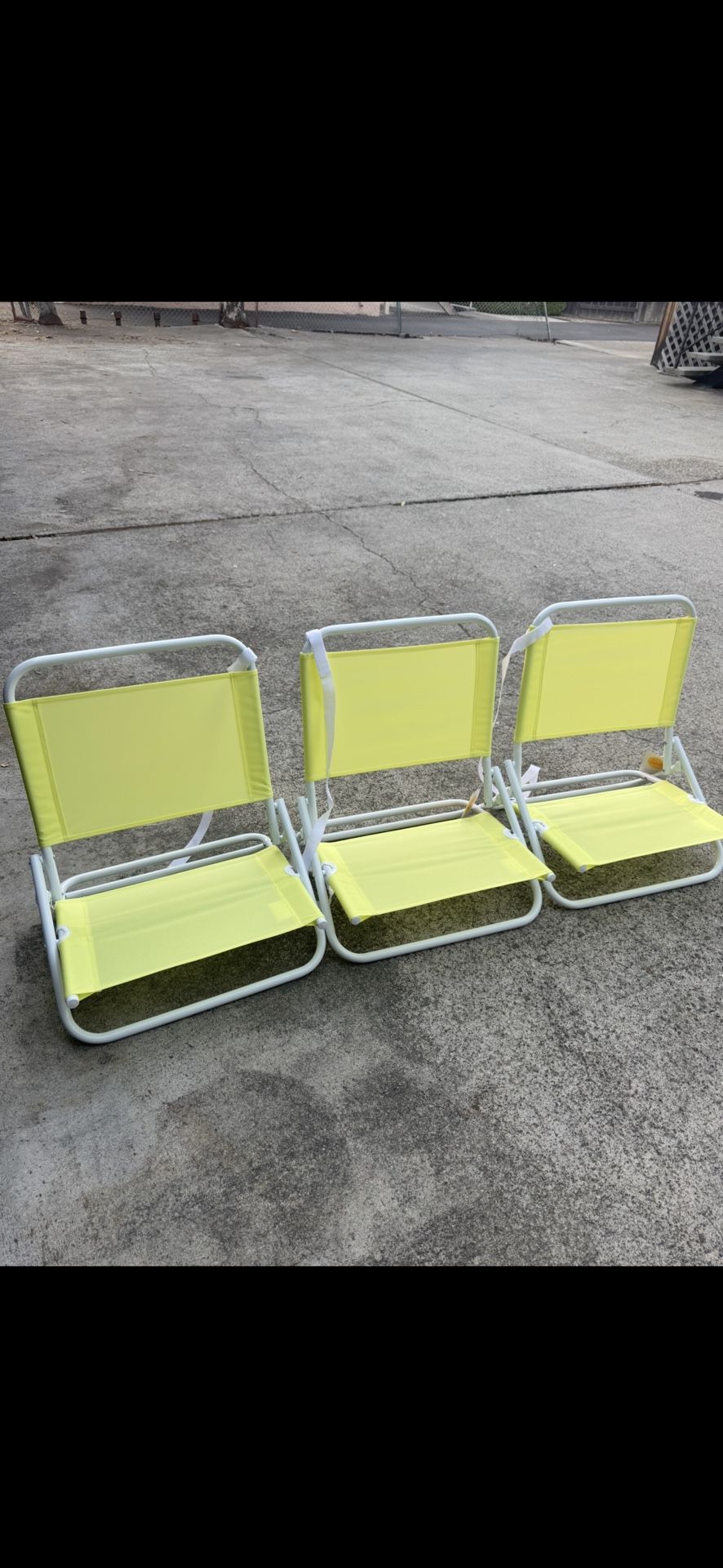 3 New Beach Chairs 