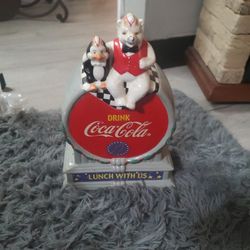 Coca Cola " Lunch With Us" Cookie Jar