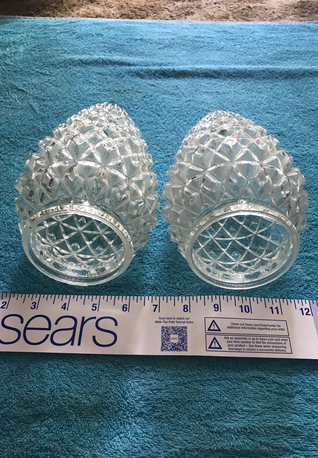 Vintage Lamp Glass