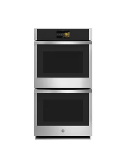 GE Profile - Profile 27 in. Smart Double Electric Wall Oven with Convection (Upper Oven) and Self Clean in Stainless Steel