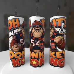 Chicago Bears Football Donkey Kong Tumbler