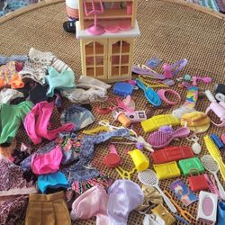 Vintage Barbie Lot Accessories Furniture 80s 90s Clothing