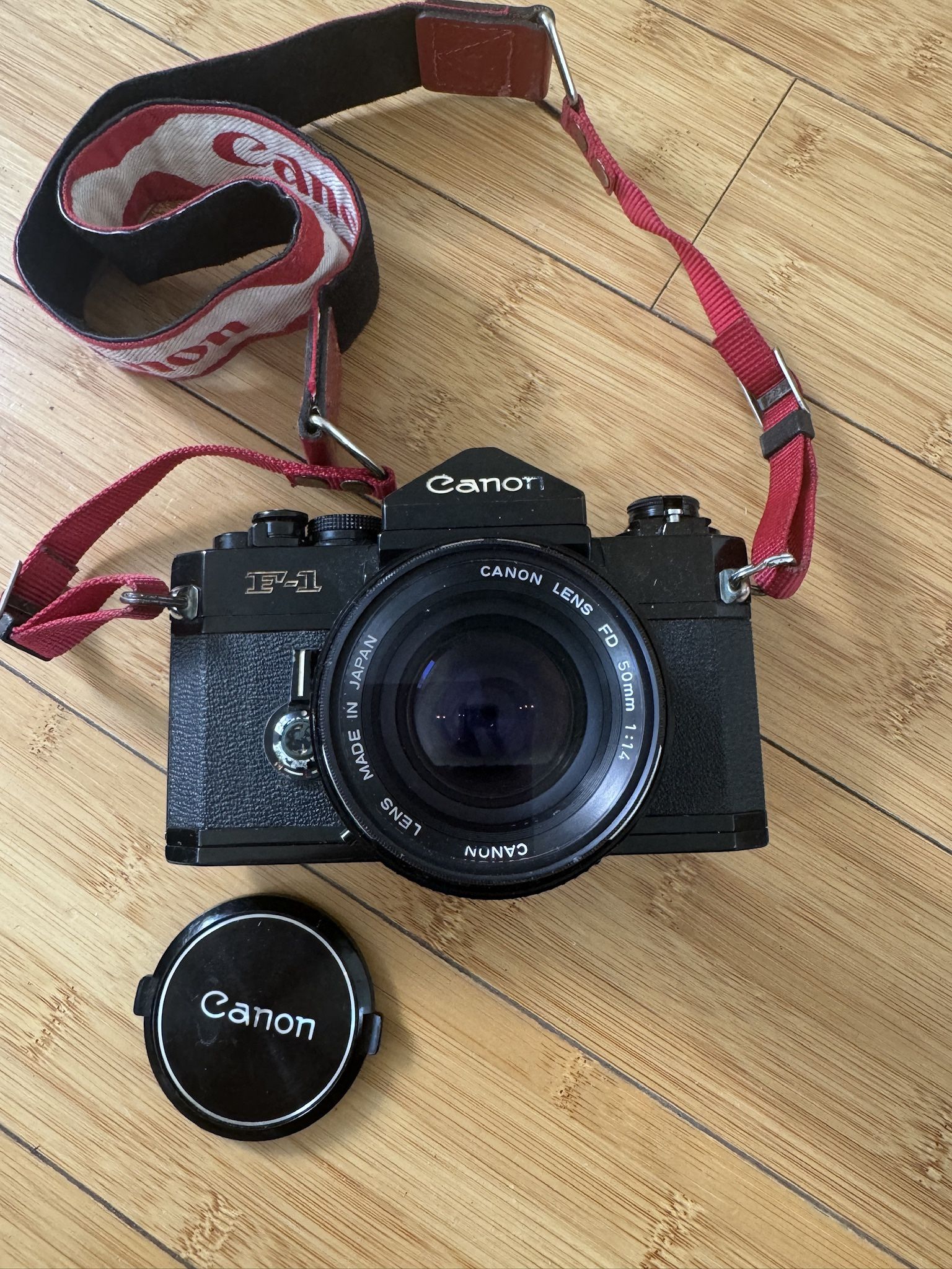 Canon F1 35mm SLR Film Camera W/Waist Level Viewfinder & FL50mm F1:14