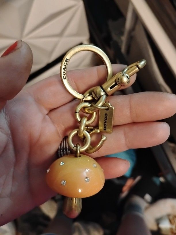 Adorable Coach Mushroom Bag Charm - New & Authentic!