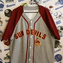 Vintage Vntg Arizona State University ASU Sun Devils Baseball Jersey 