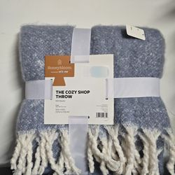 New Winter Christmas The Honeybloom Snowflake Boucle Woven Throw Blanket 50"x60"