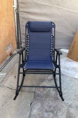 New zero gravity rocking chair blue new