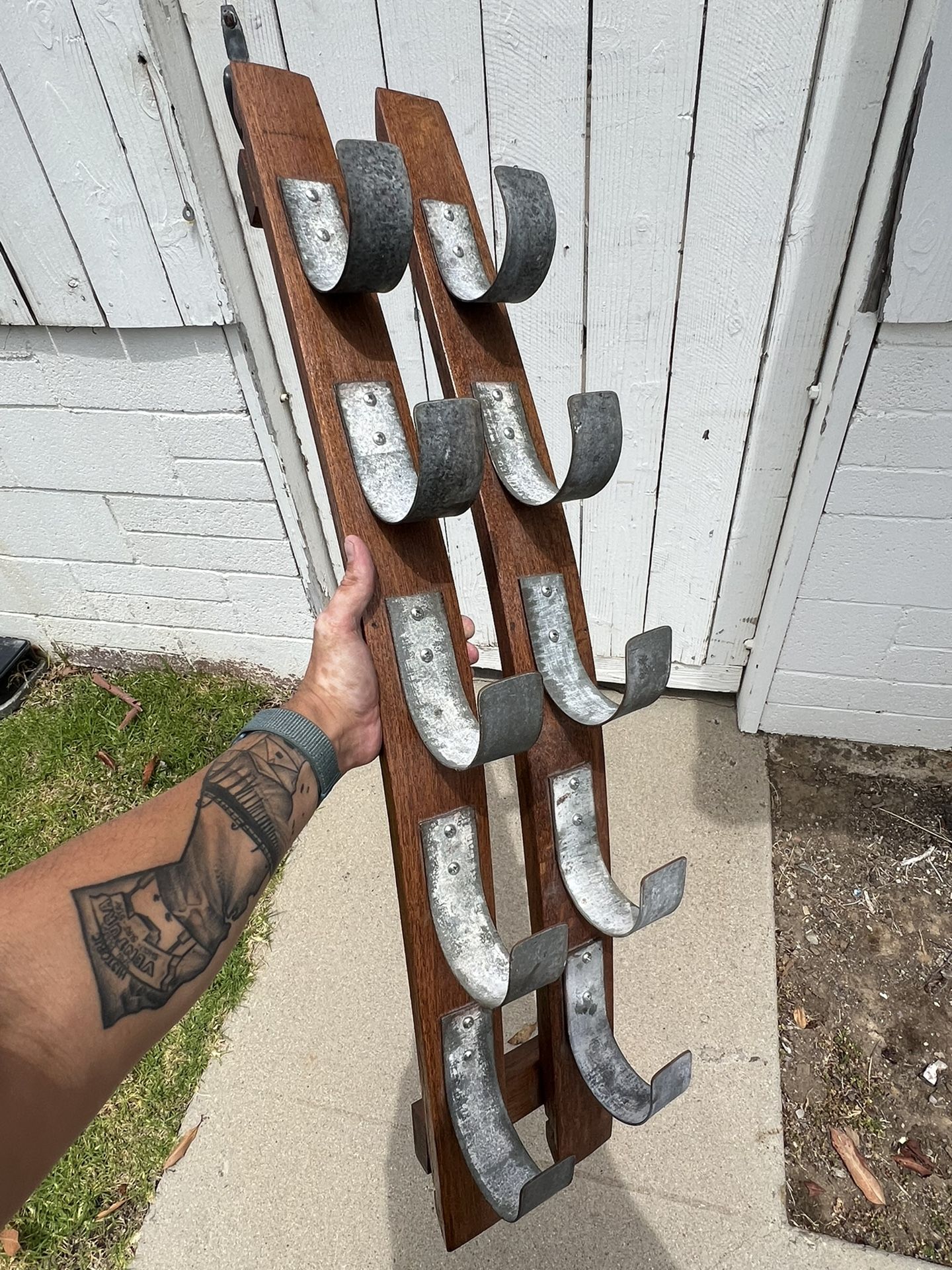 Wine Barrel Wood Bottle Holder