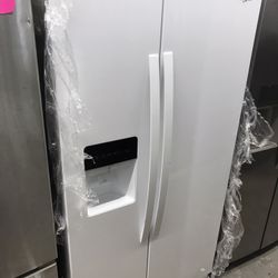 Whirlpool Side By Side Refrigerator White 