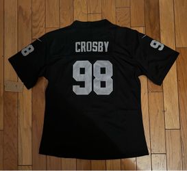 Adults and youth black raider Crosby jersey