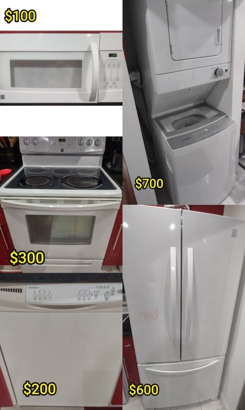 Kitchen Appliances And Washer/Dryer