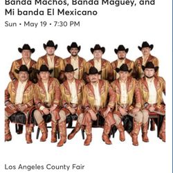 LA County Fair Concert Tickets 5/19/24