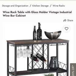 Home Bar Cabinet / Wine Rack