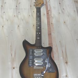 1965- Guyatone LG-145T MIJ Vintage Guitars Offset Body “ Sunburst