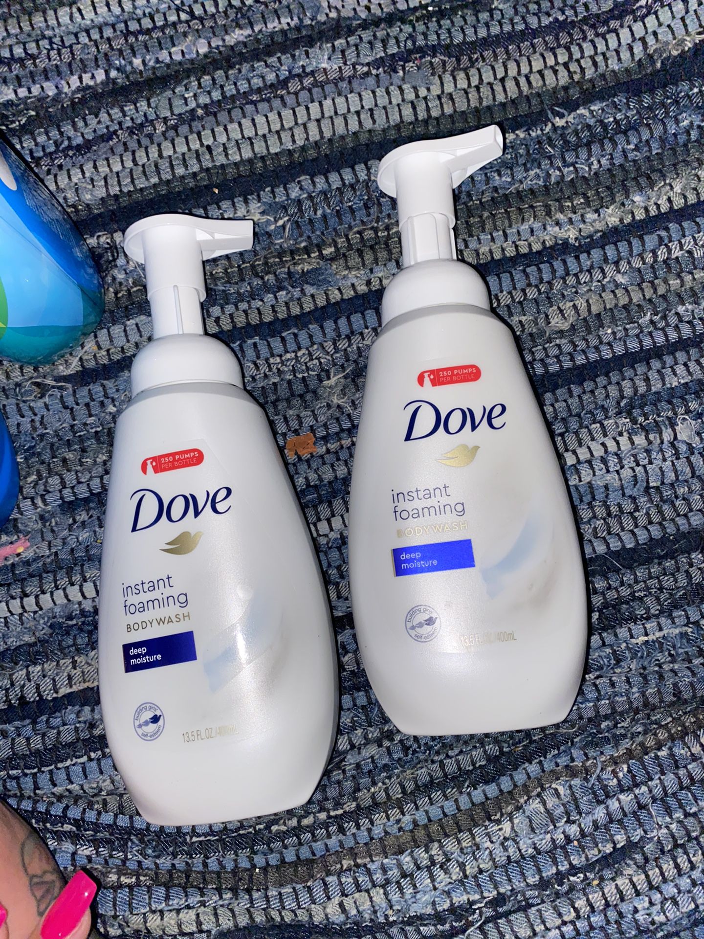 Dove body wash & dove shower foam
