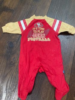 Boys or girls NFL San Francisco 49ers sleeper romper size 0-3 months #2
