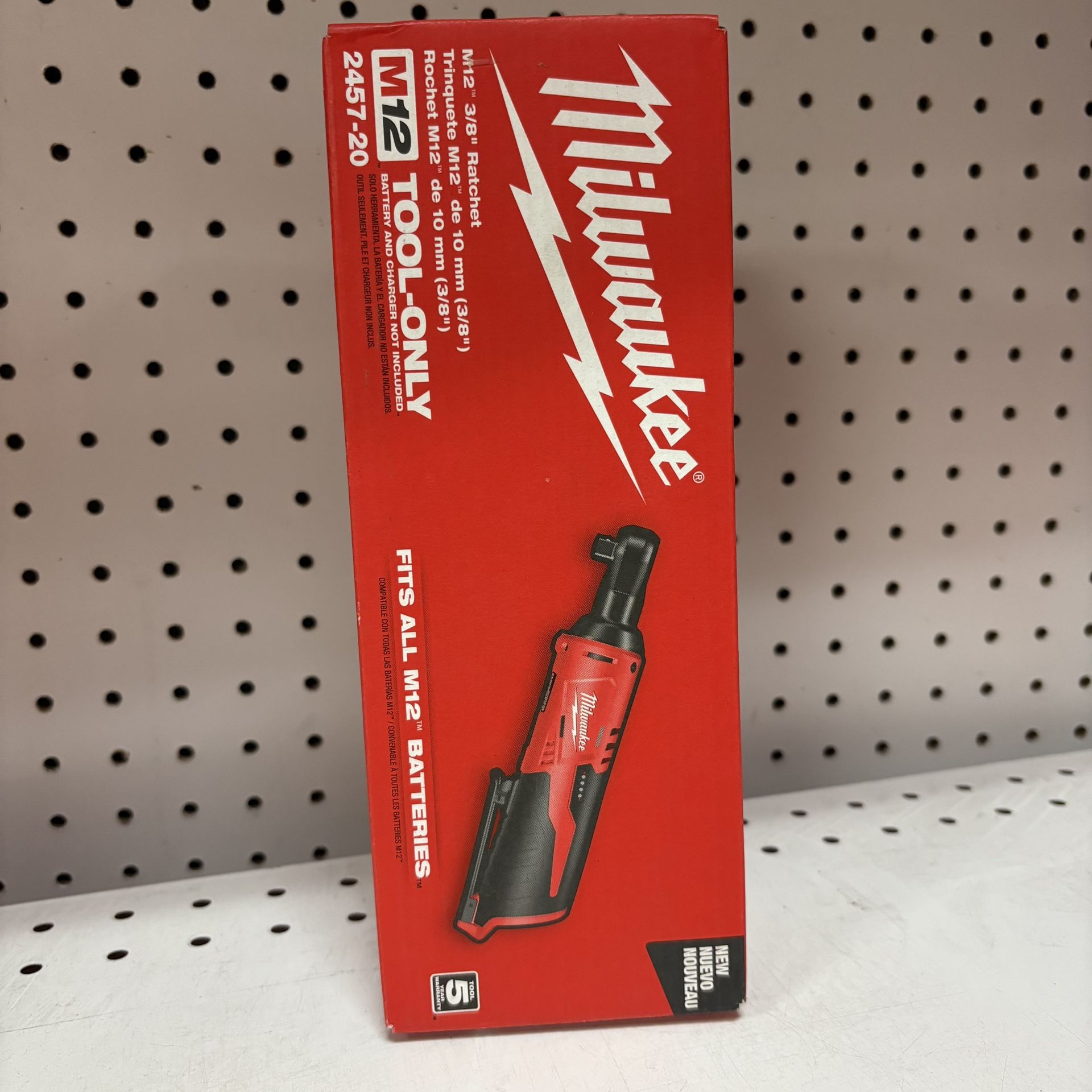 Milwaukee New 3/8” Ratchet M12